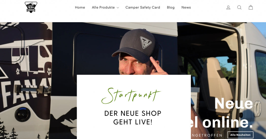 Neue Shop-Seite