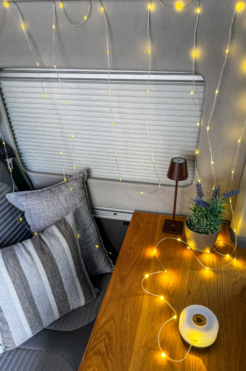 lichterkette camper Camping Lichterkette: 8m Ambi-Licht + Arbeitslampe im Taschenformat – fan4van