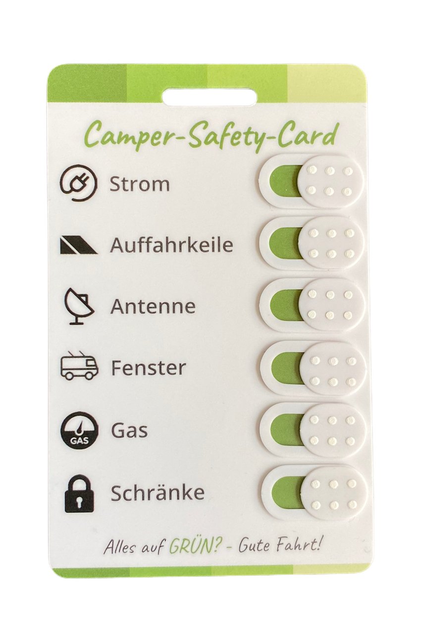 camping wohnwagen checkliste Die Wohnmobil Checkliste Camper Safety Card (WOODy) – fan4van