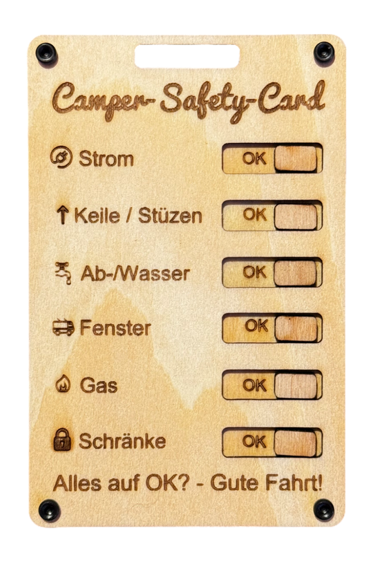 Camper Safety Card WOODy