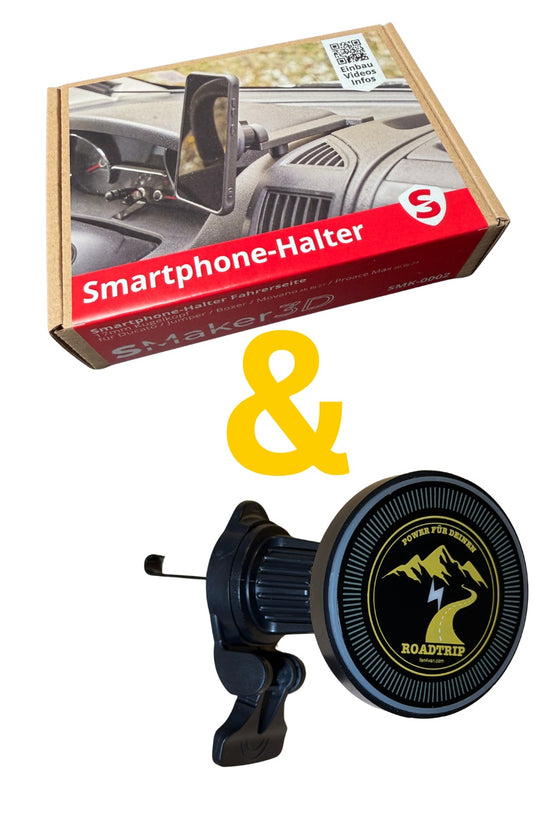 Smartphonehalter + induktives Ladegerät
