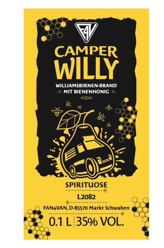 CAMPER WILLY - Williamsbirne 35 % vol. / 0,1 Liter