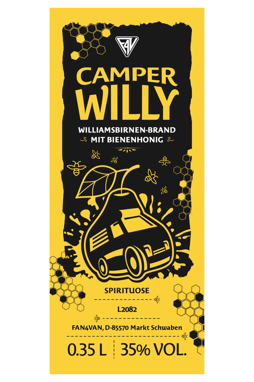 CAMPER WILLY - Williamsbirne 35 % vol. / 0,35 Liter