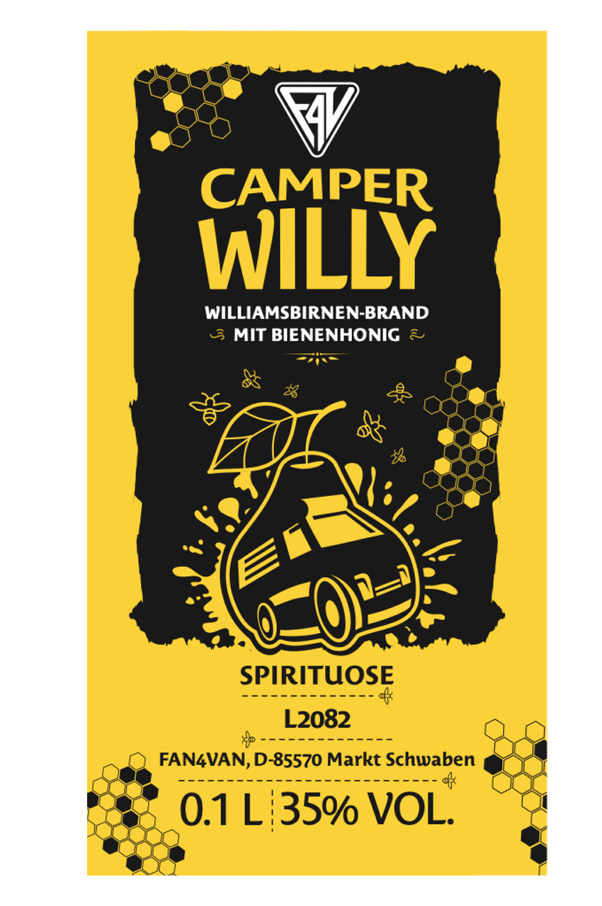 CAMPER WILLY - Williamsbirne 35 % vol. / 0,1 Liter
