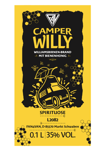 CAMPER WILLY - Williamsbirne 35 % vol. / 0,1 Liter