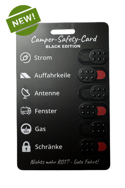 Camper Safety Card original BLACK
